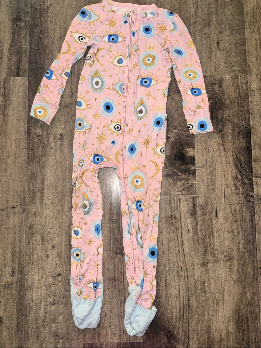 Posh Peanut Fiona Evil Eye Convertible Zippy Pajamas 18-24M EUC Rare